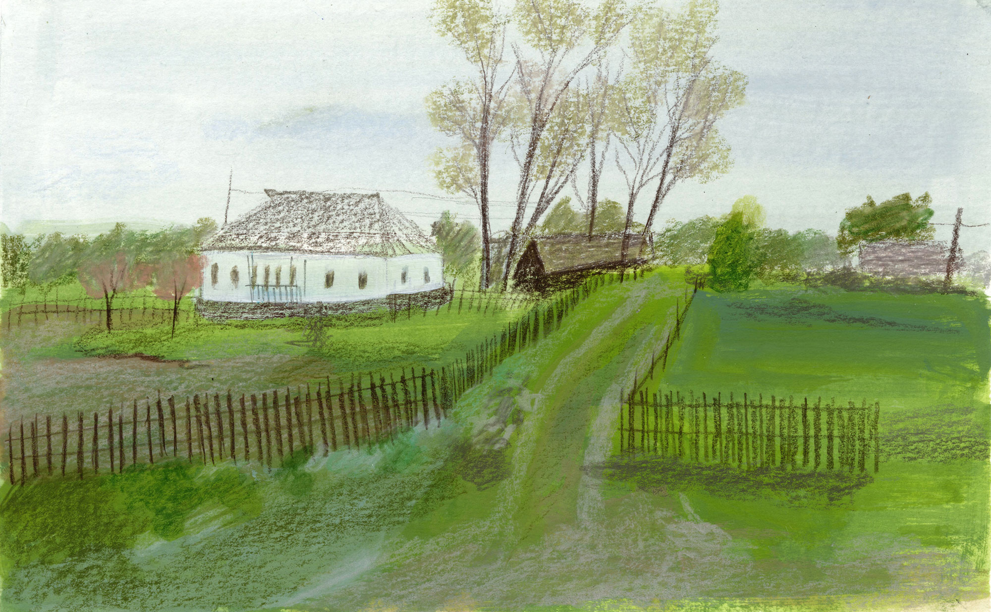 Landscape painting of Ukraine