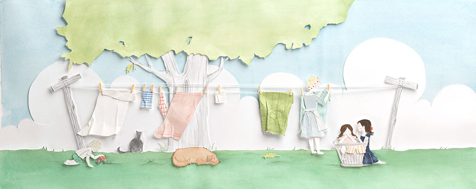 Monday is Wash Day interior spread